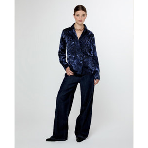 Camicia dritta con logo