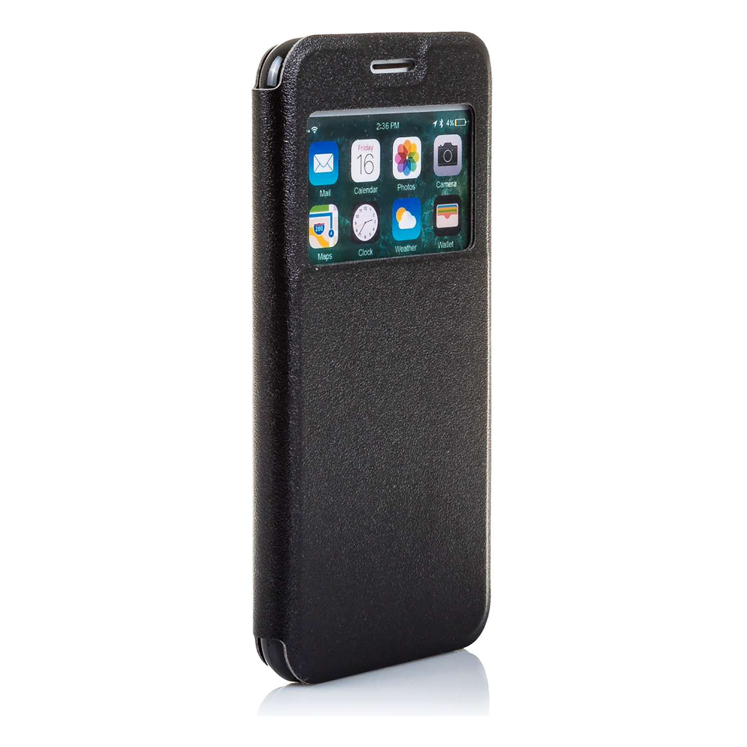 DAM CUSTODIA A LIBRO CON CHIUSURA MAGNETICA A FINESTRA Iphone 7/ Iphone 8 7x1x14 Cm. Colore nero