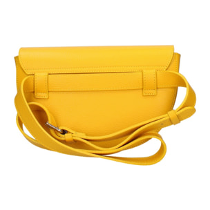 Marsupio da donna in vera pelle - Modello False - Made in Italy - 25.0 x 15.0 x 9.0 cm