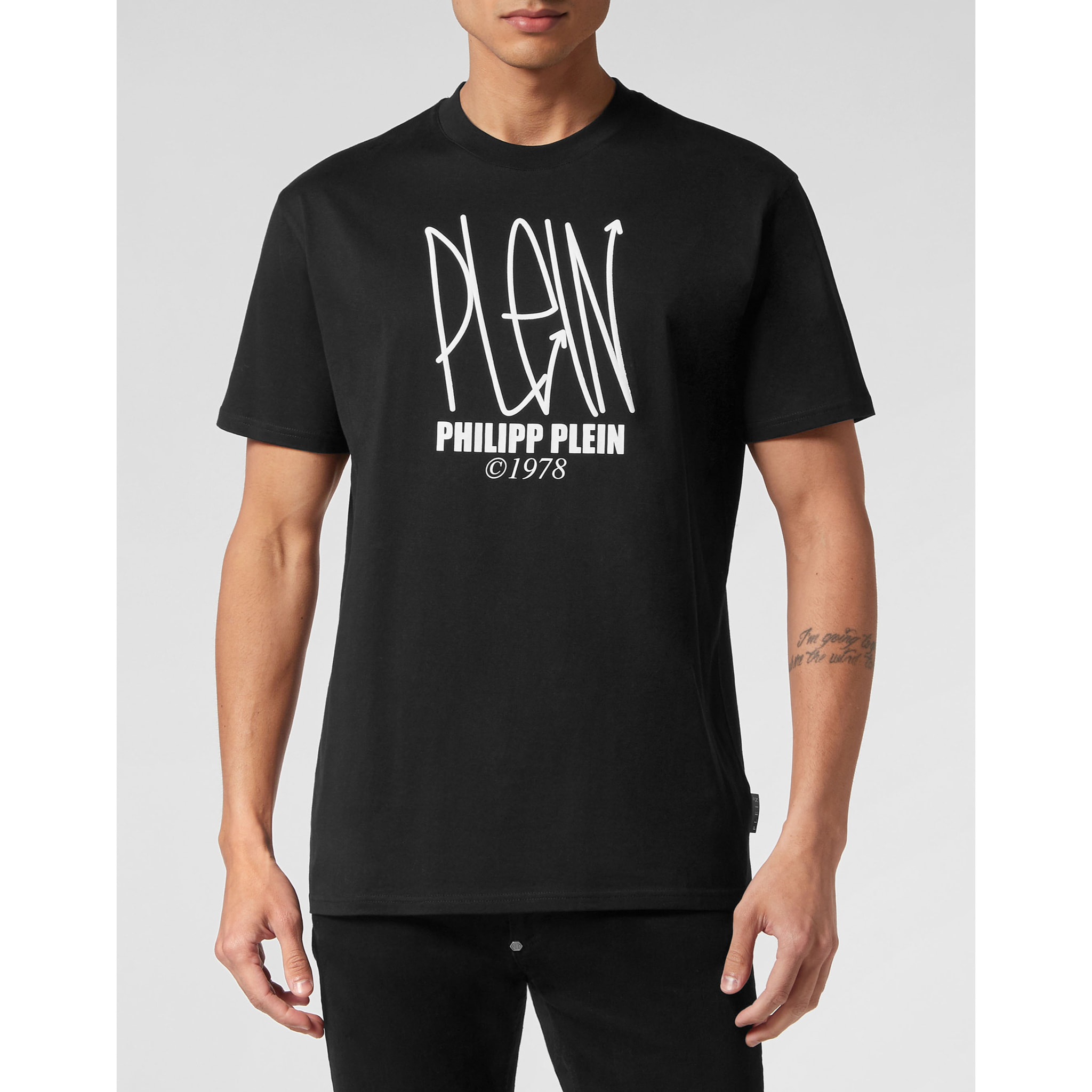 PHILIPP PLEIN T-Shirt Round Neck SKULL