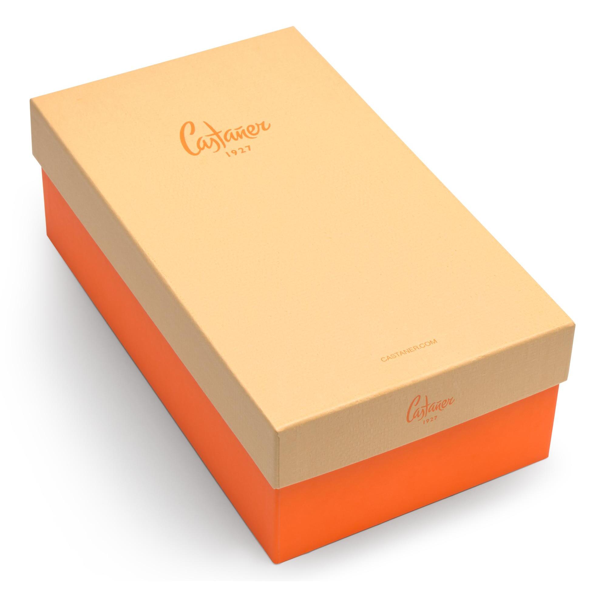 Alpargatas de cuña de mujer Carina en algodón orgánico, cierre mediante lazada