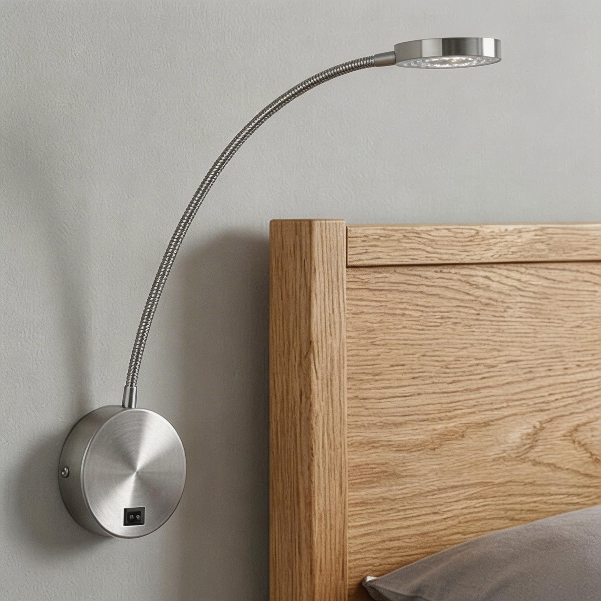 Forlight Luz De Lectura Llit Led 3,3W 4000K Niquel Santinado 133Lm