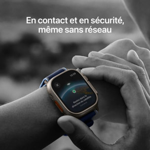 Montre connectée APPLE WATCH 49mm Tit Nat / Bleu Alp Ultra 3 M Cellul
