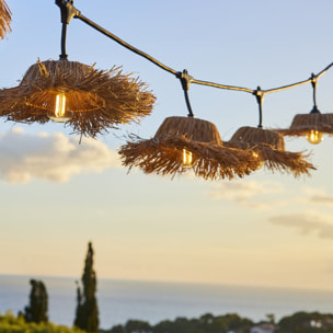 Lot de 4 guirlandes TAHITI LIGHT CONNECTABLE 6M