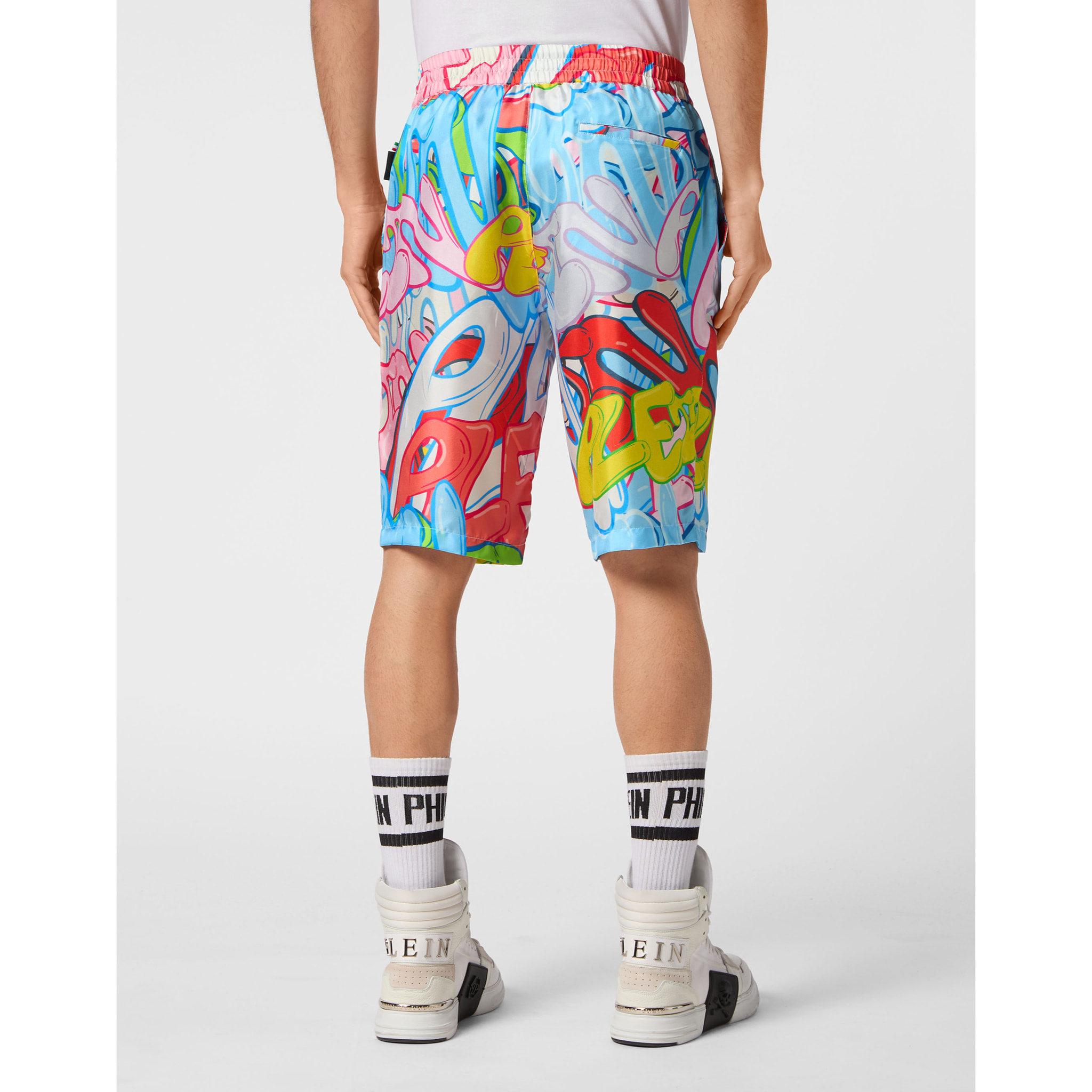 PHILIPP PLEIN Pantalones cortos BOMBING GRAFFITI