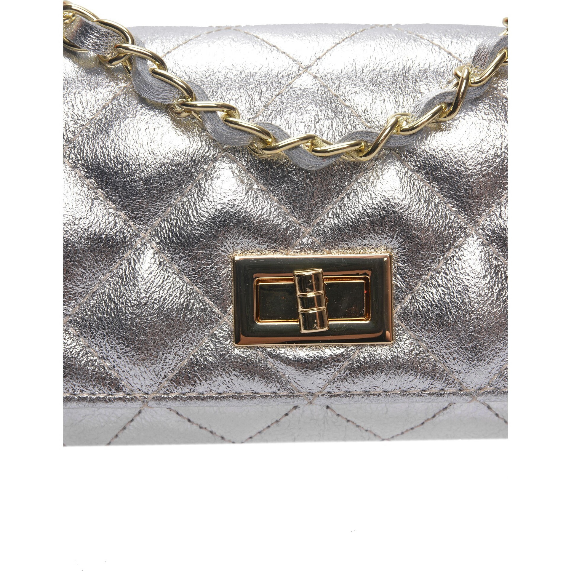 Borsa a spalla Anna Luchini Argentato