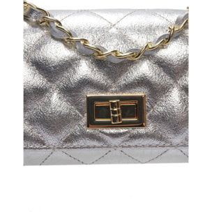 Borsa a spalla Anna Luchini Argentato