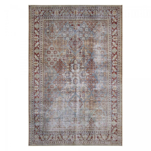 Tapis salon et chambre tissé motif faux uni KAFA