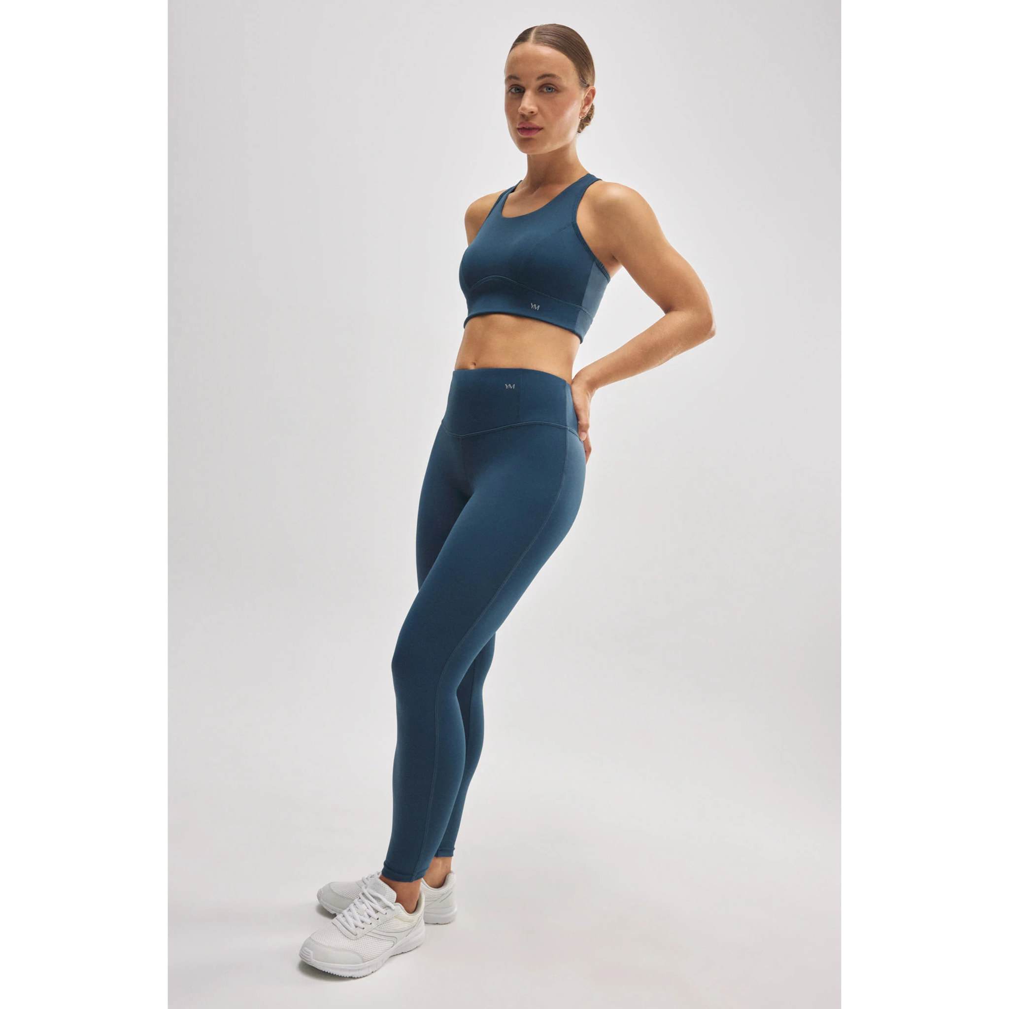 Leggings sportivi blu effetto push-up