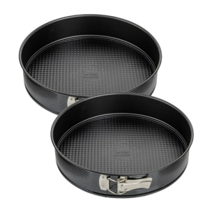 Ensemble de 2 Moules à manqué à charnière 28 cm Zenker Black Metallic