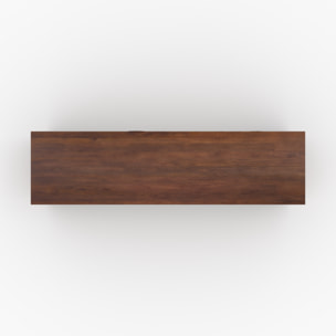Meuble TV en bois de manguier 3 portes 150 cm - Achille