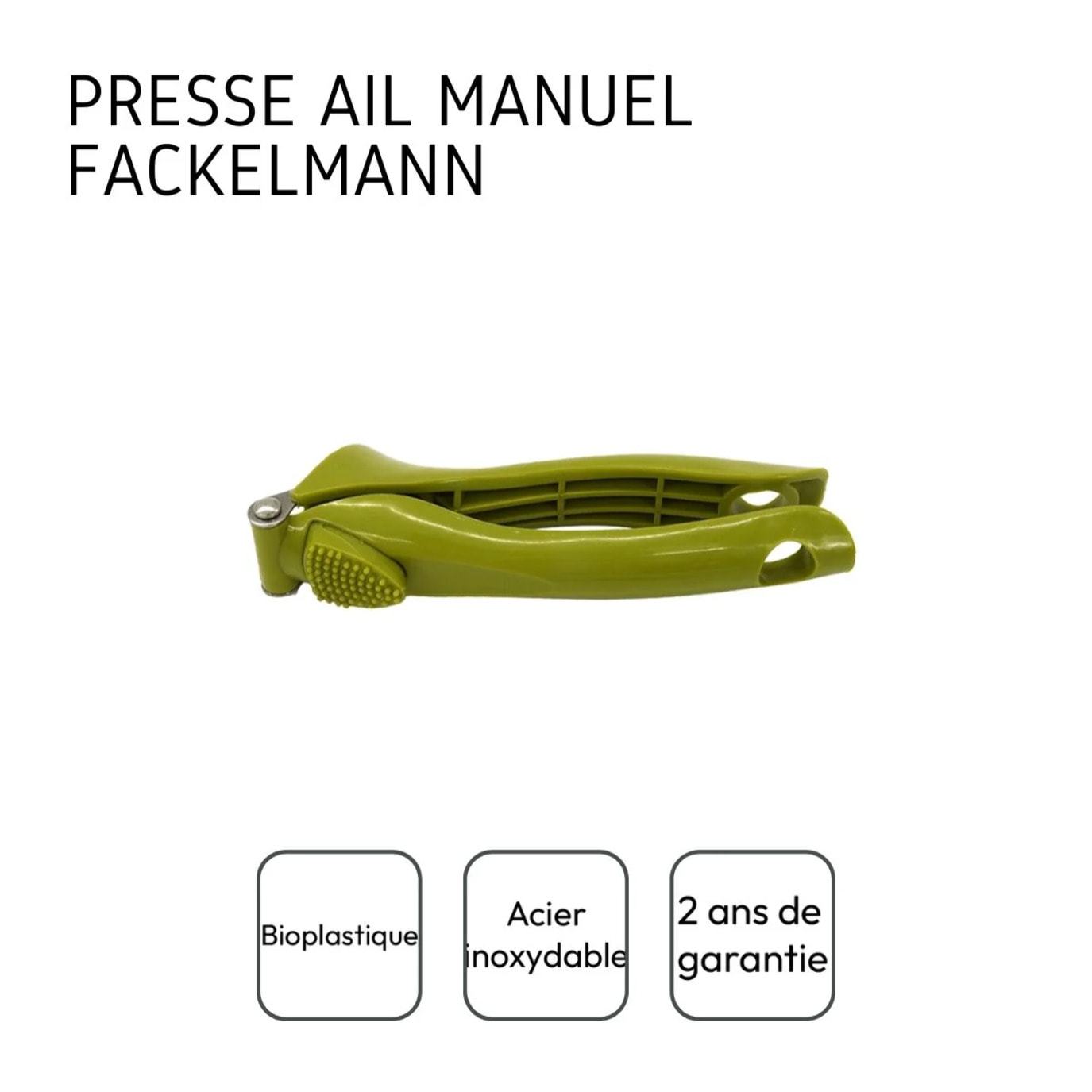 Set de 2 ustensiles de cuisine presse ail manuel Fackelmann ZERO