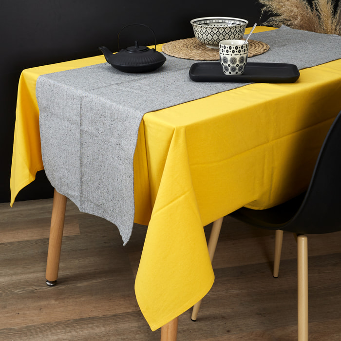 Chemin de Table - HOME DECO FACTORY - Coton - Vert