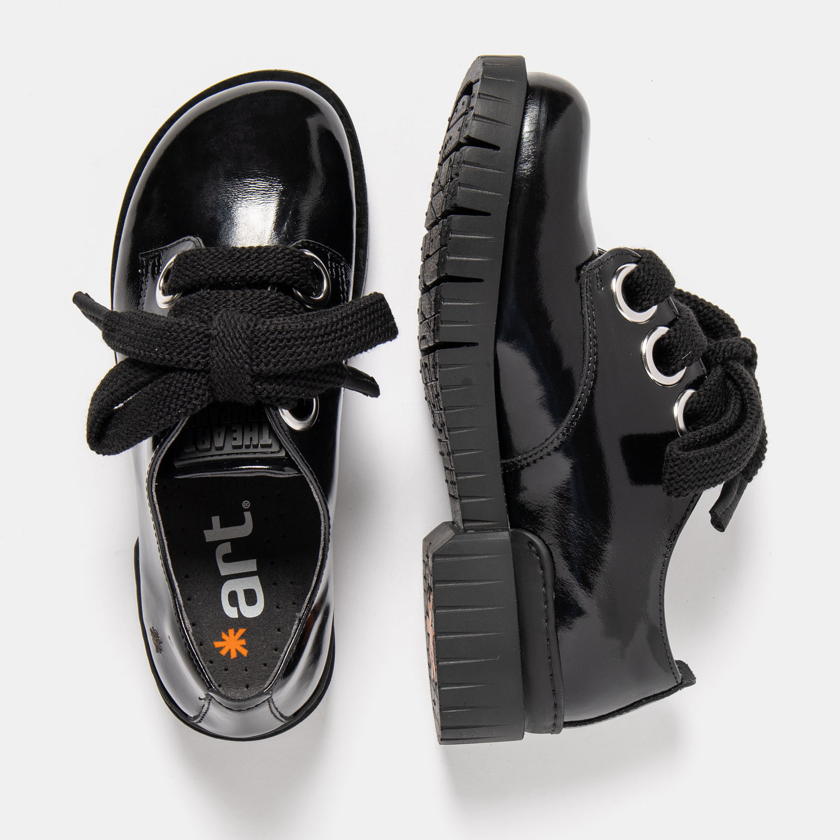 Zapatos 1846 NAPPA SHINNY BLACK /OXFORD color Black