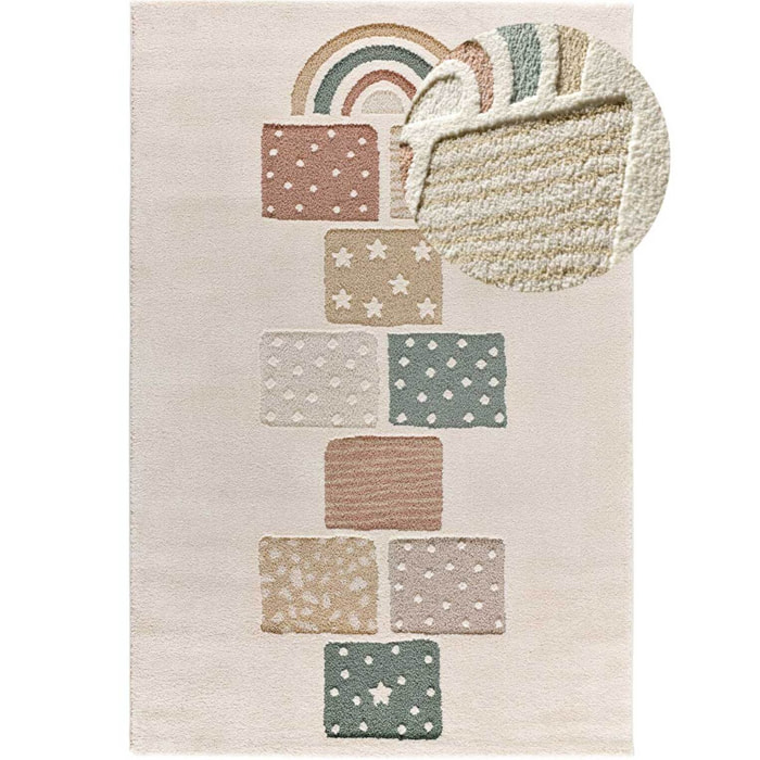 CLOWN Alfombra infantil con juegos infantiles, 120x170 cm