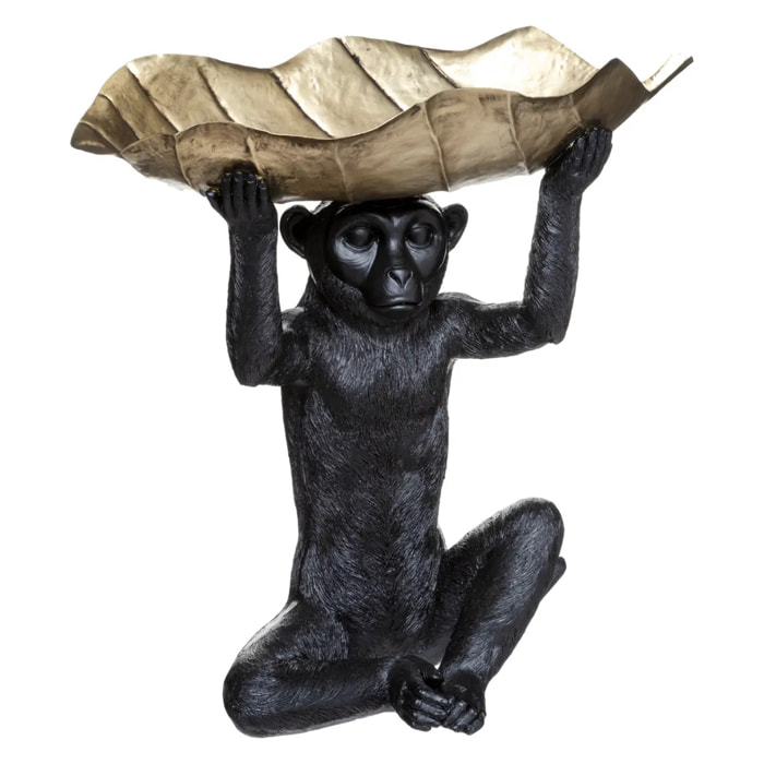 Statue "Singe feuille" H35 cm