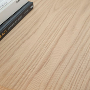 Bureau Coimbra -tableau en tôle naturelle-couleur chêne naturel 120 x 75 x 60 cm