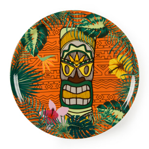 Set 6 Piatti Pizza Excelsa – Tiki, Porcellana Multicolore