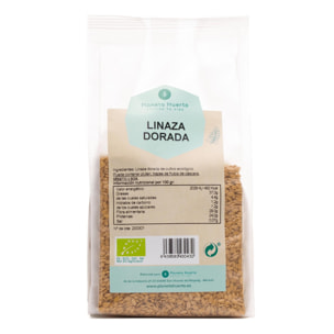 PLANETA HUERTO | Lino Dorado ECO - Semillas de Lino Dorado Ricas en Omega 3 y Fibra - 500 g de Superalimento Nutritivo para Mejorar la Salud Digestiva y Cardiovascular