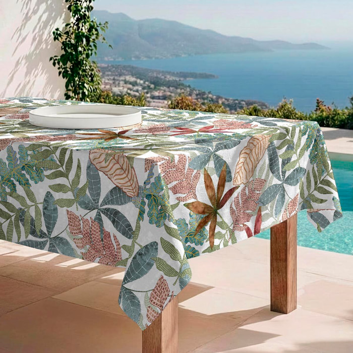 Mantel antimanchas Foliage - 100% algodón -