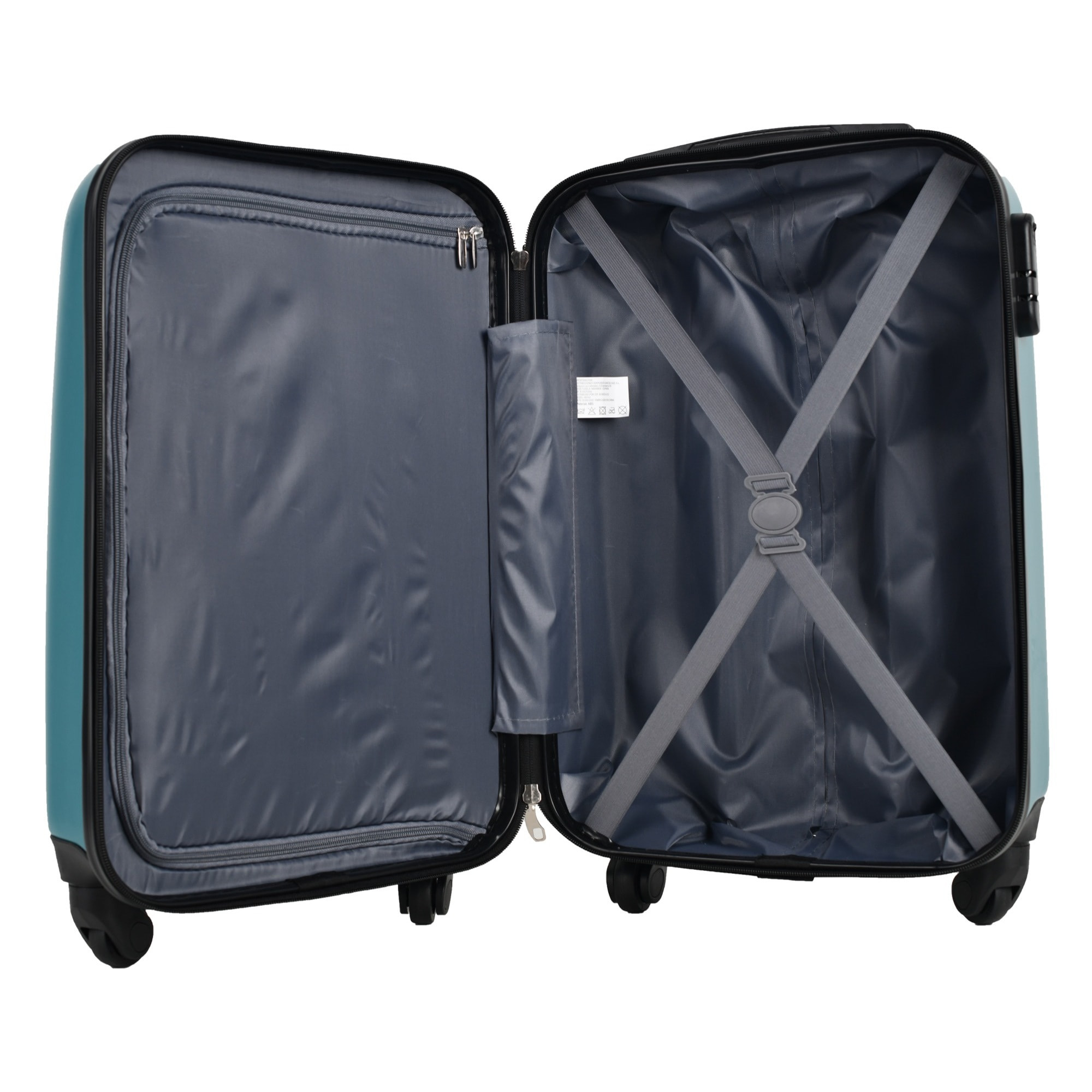 Juego de maletas rígidas con ruedas kukuxumusu 3 piezas color azul