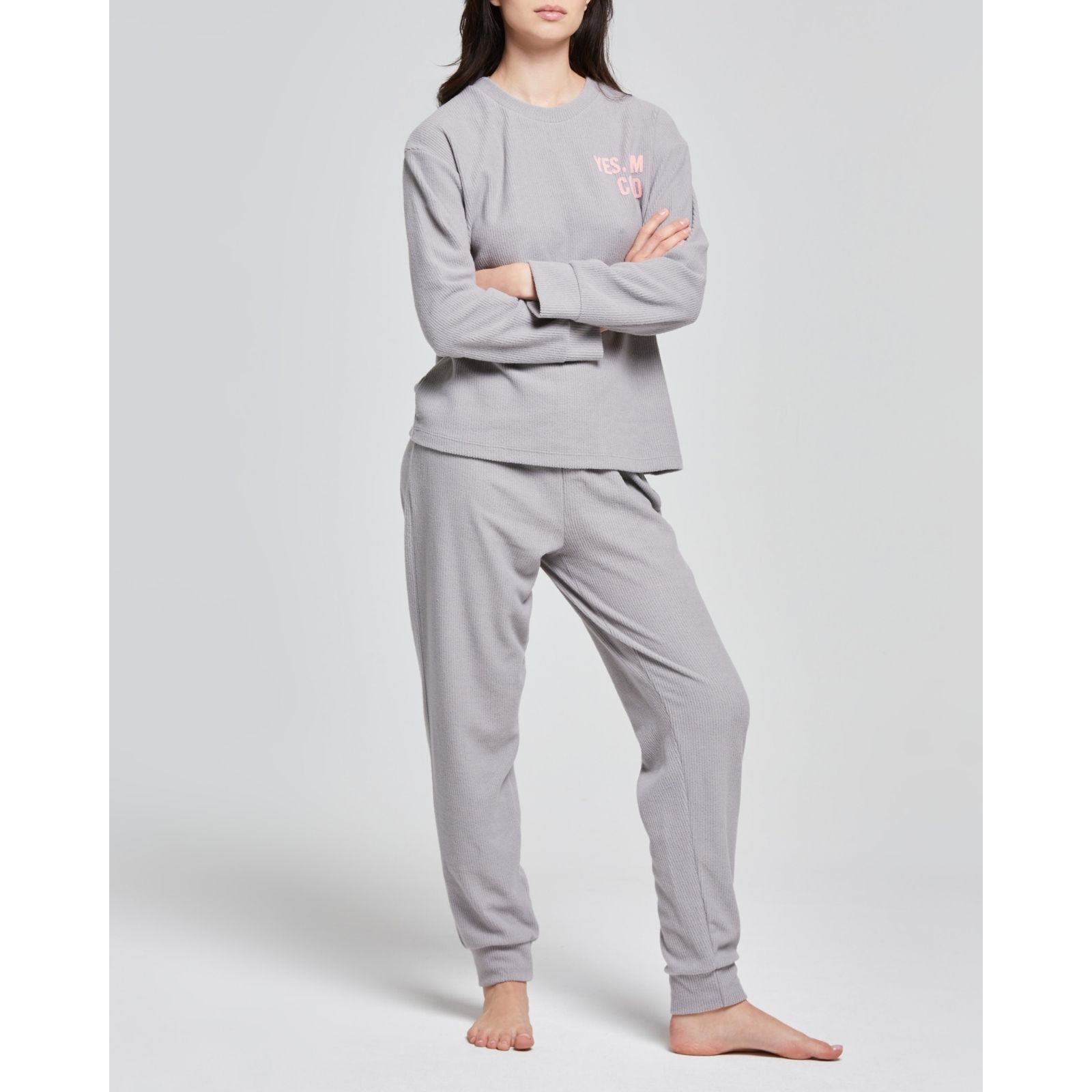 Pigiama lungo micropolar Garofano