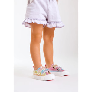 Zapatillas Bajas de Bebés Doble Tira Adherente Multicolor