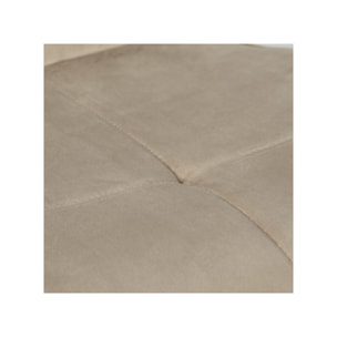 Chaise rotative 360° bicolore en velours et tissu & pieds en métal - 3 coloris - FLORENCE