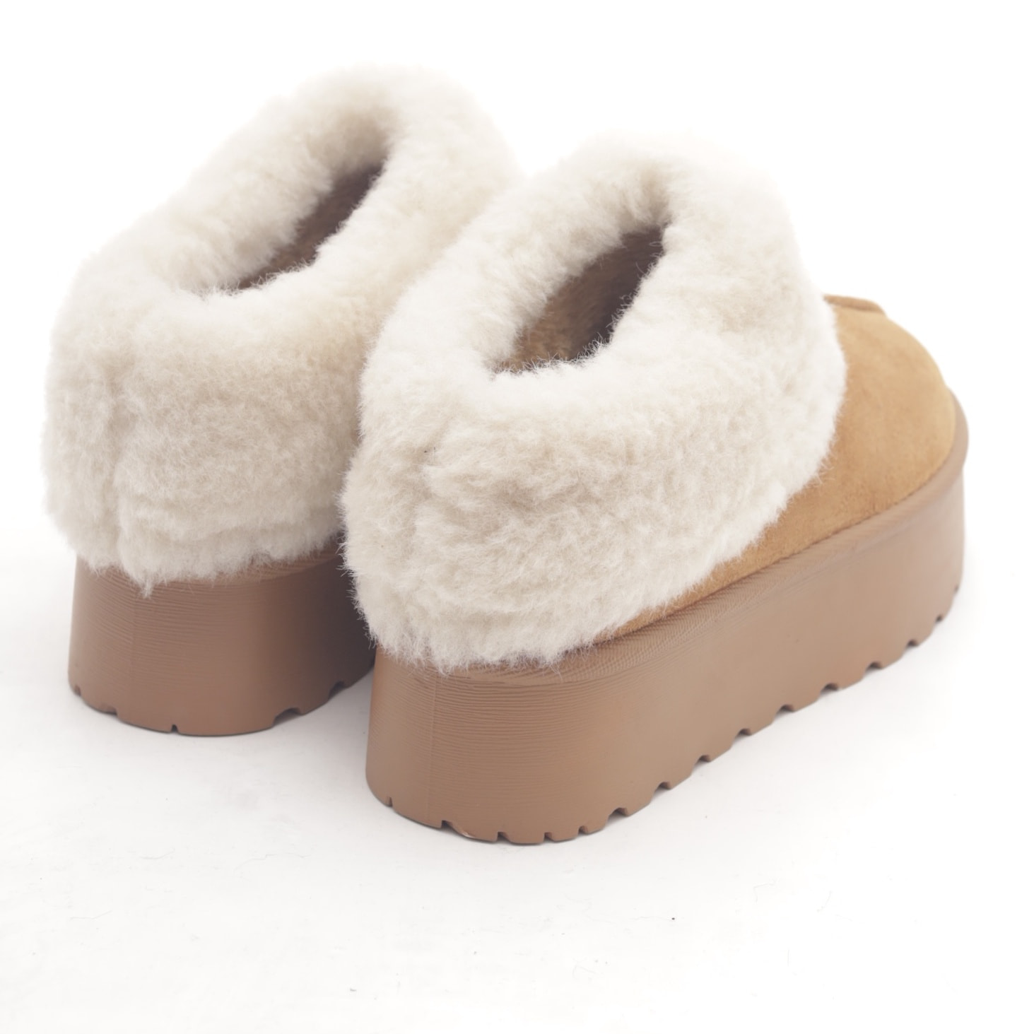 SLIPPER MAMMUT RISVOLTATO CUOIO