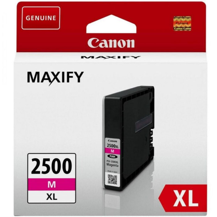 Cartouche d'encre CANON Originale PGI-2500 XL Magenta Haute Capacité - 9252B001