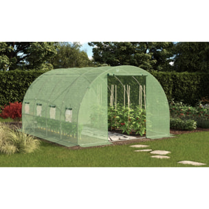 Serre 12m² verte - gamme maraichère