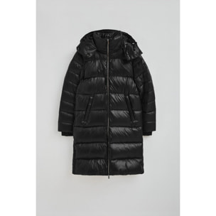 Chaqueta de plumas Olena negra con logo Polo Club
