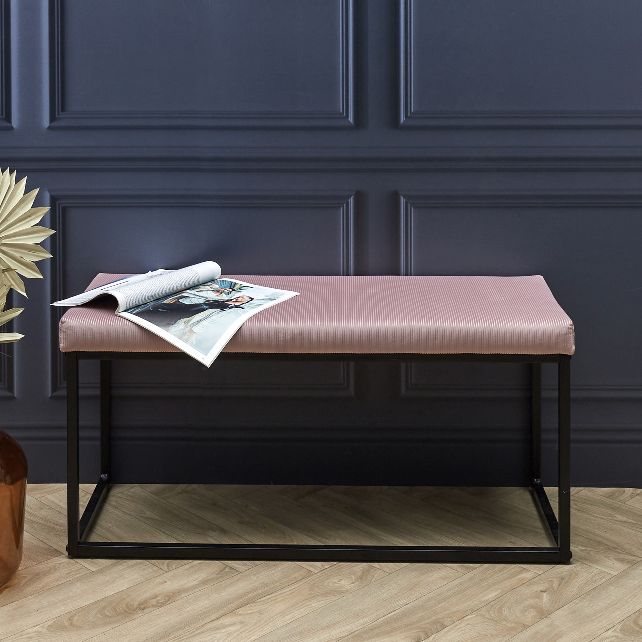 Banc Giulia Rose Velours Cotele