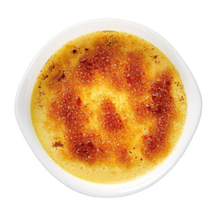 Plat à crème brûlée blanc 14cm Smart Cuisine Carine 250°C - Luminarc - Opale culinaire extra léger et résistant  rond