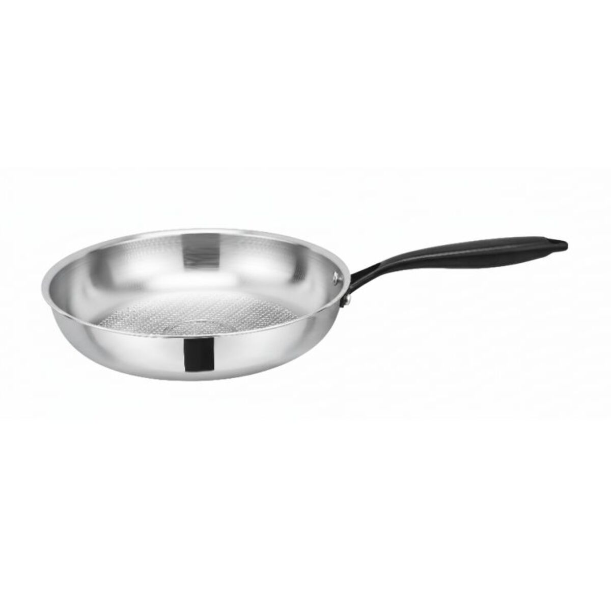 Poêle 24 cm acier inoxydable Triply Arthur Martin AM3516