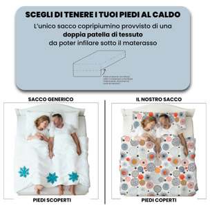 COPRIPIUMINO FANTASY, 100% Microfibra, No Stiro - ACQUERELLO