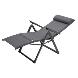 Fauteuil de jardin inclinable Decima Ardoise & Gris quartz