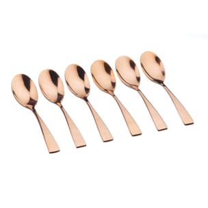 Coffret 6 petites cuillères SVEN - Copper