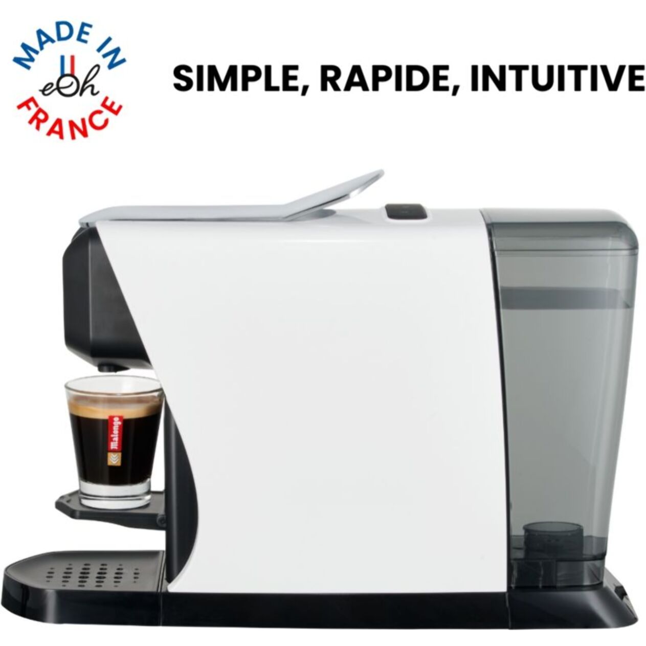 Cafetière à dosette MALONGO EOH BLANC MAT