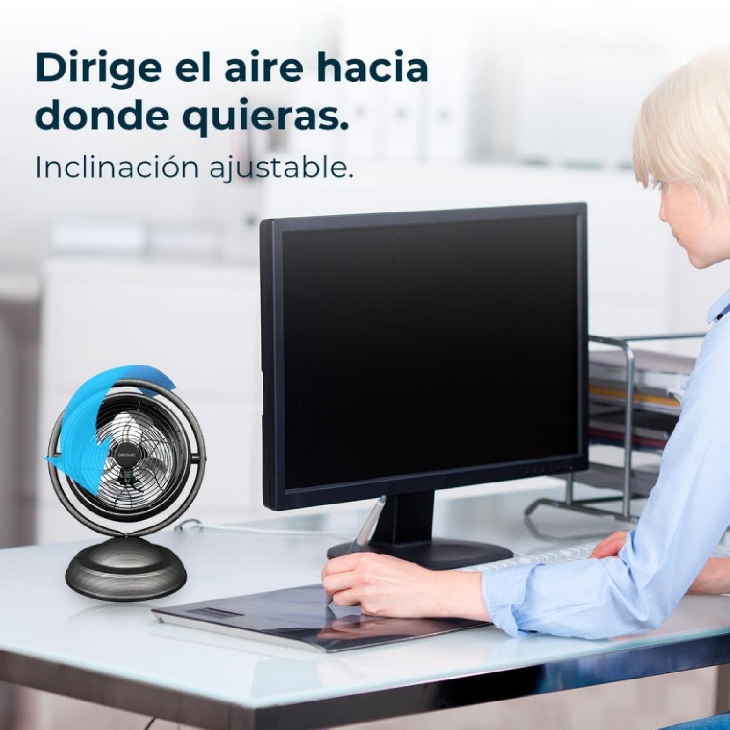 Cecotec Ventilador de sobremesa EnergySilence 1000 RetroDesk Wood Cecotec