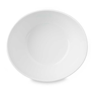 PACK 4 BOWLS OVALADOS PORCELANA 21 CM