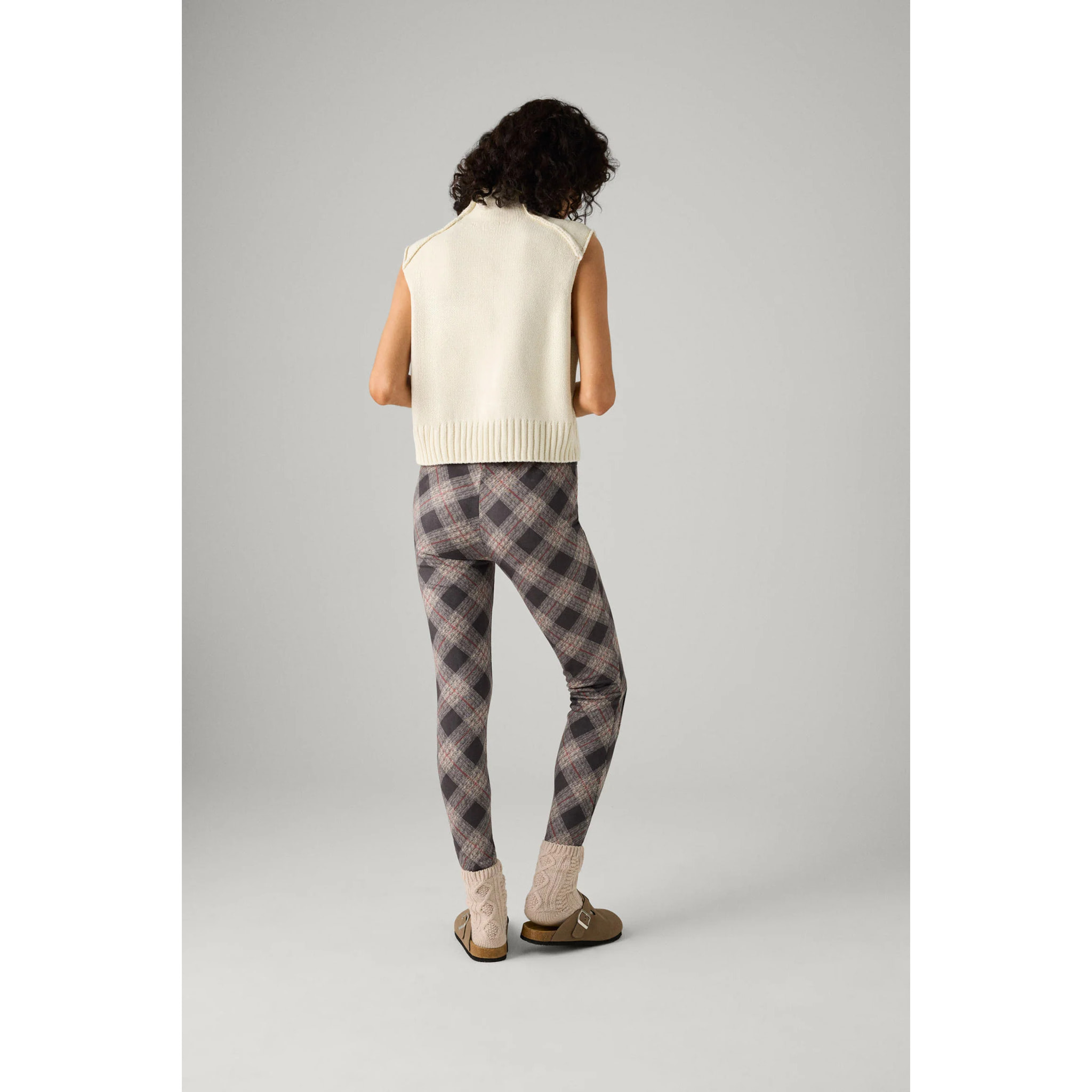 Leggings da donna a quadri.