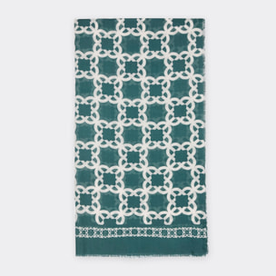 Elena Mirò - Estola estampada en modal - Verde