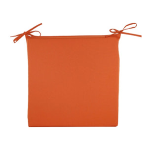 Galette de chaise outdoor carrée - Orange