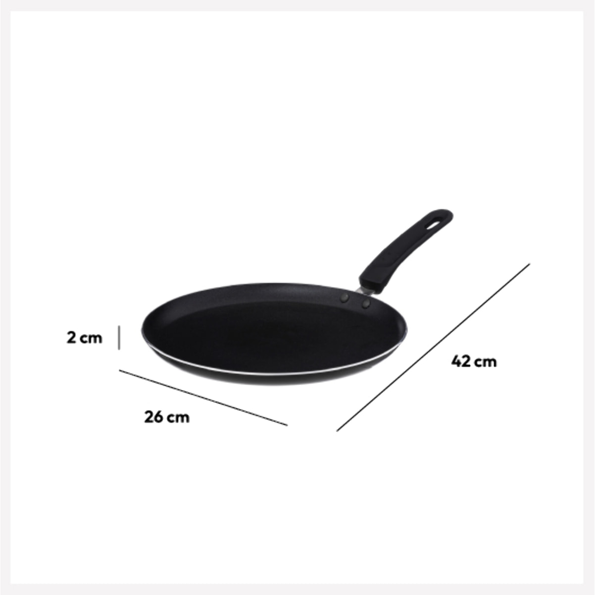 Crépière aluminum 26 cm