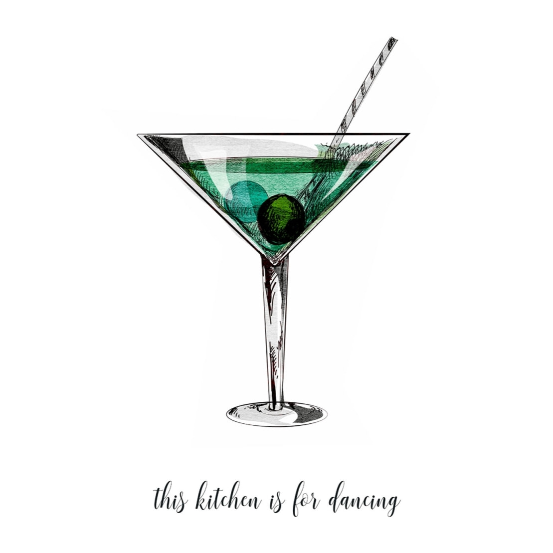 Tableau kitchen is for dancing Tableau plexiglas