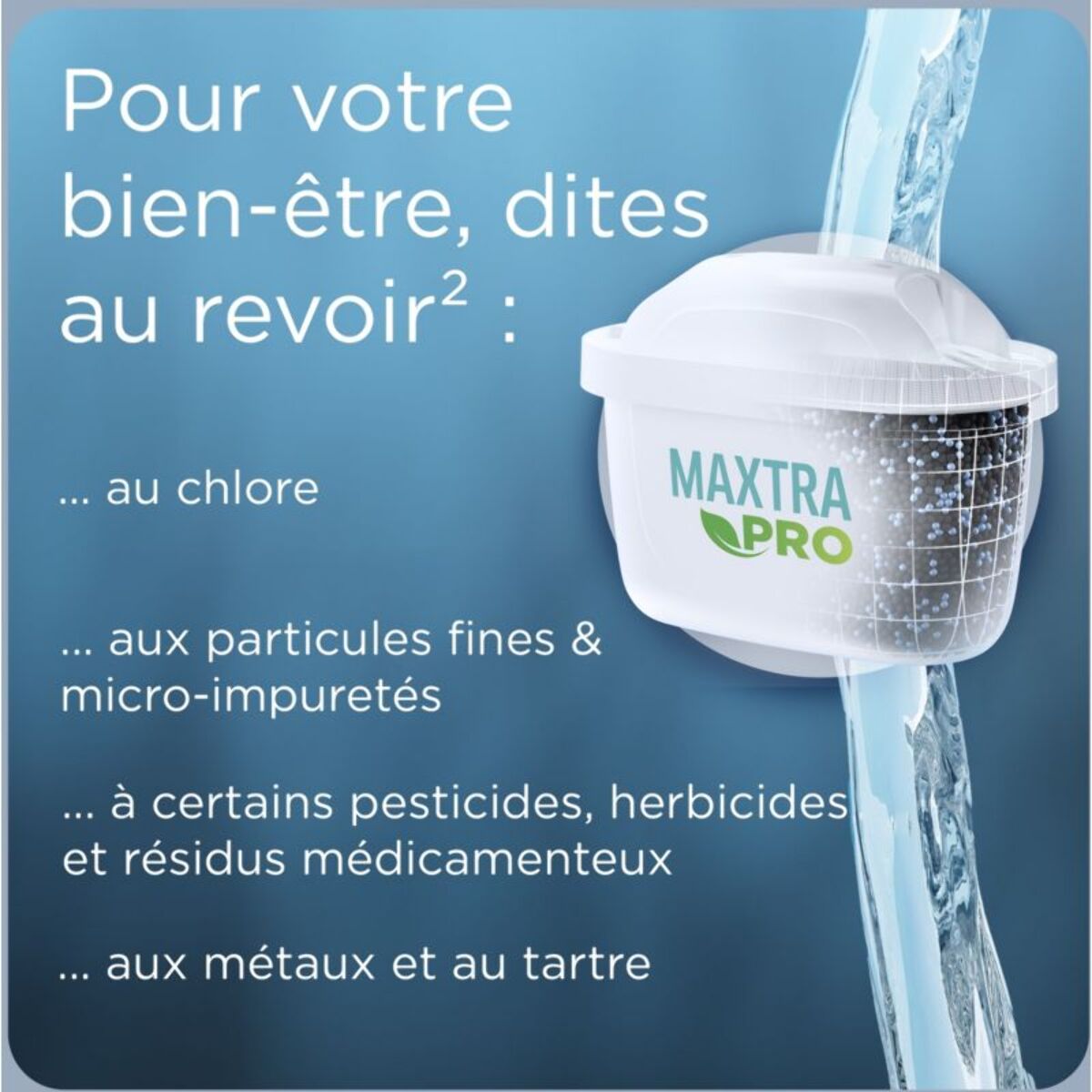Carafe filtrante BRITA marella bleu