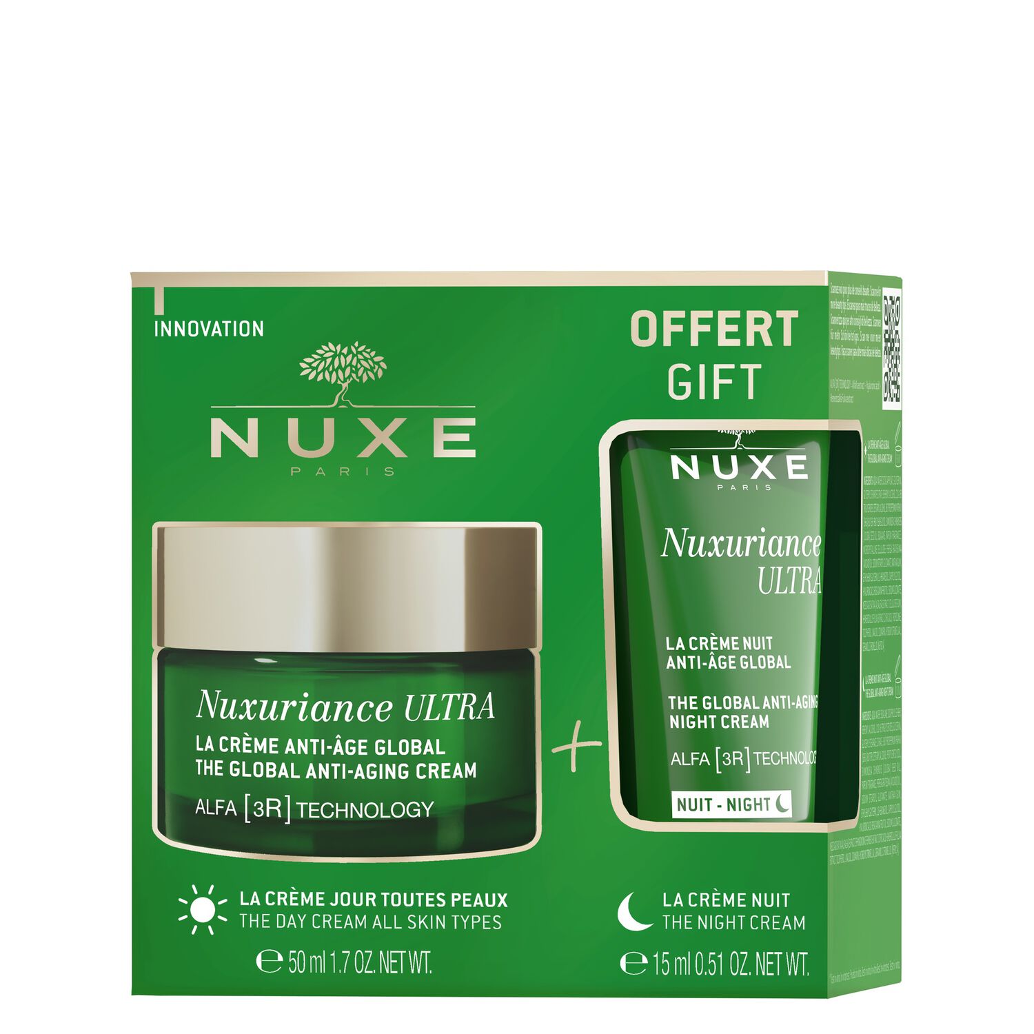 Nuxuriance Ultra - Crème Jour 30ml + Nuit Anti-Âge Global 15ml Toutes Peaux