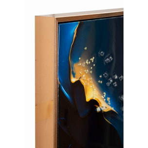 STAMPA SU TELA LACCATA C/CORNICE ANDROMEDA -B- CM 60X4X90