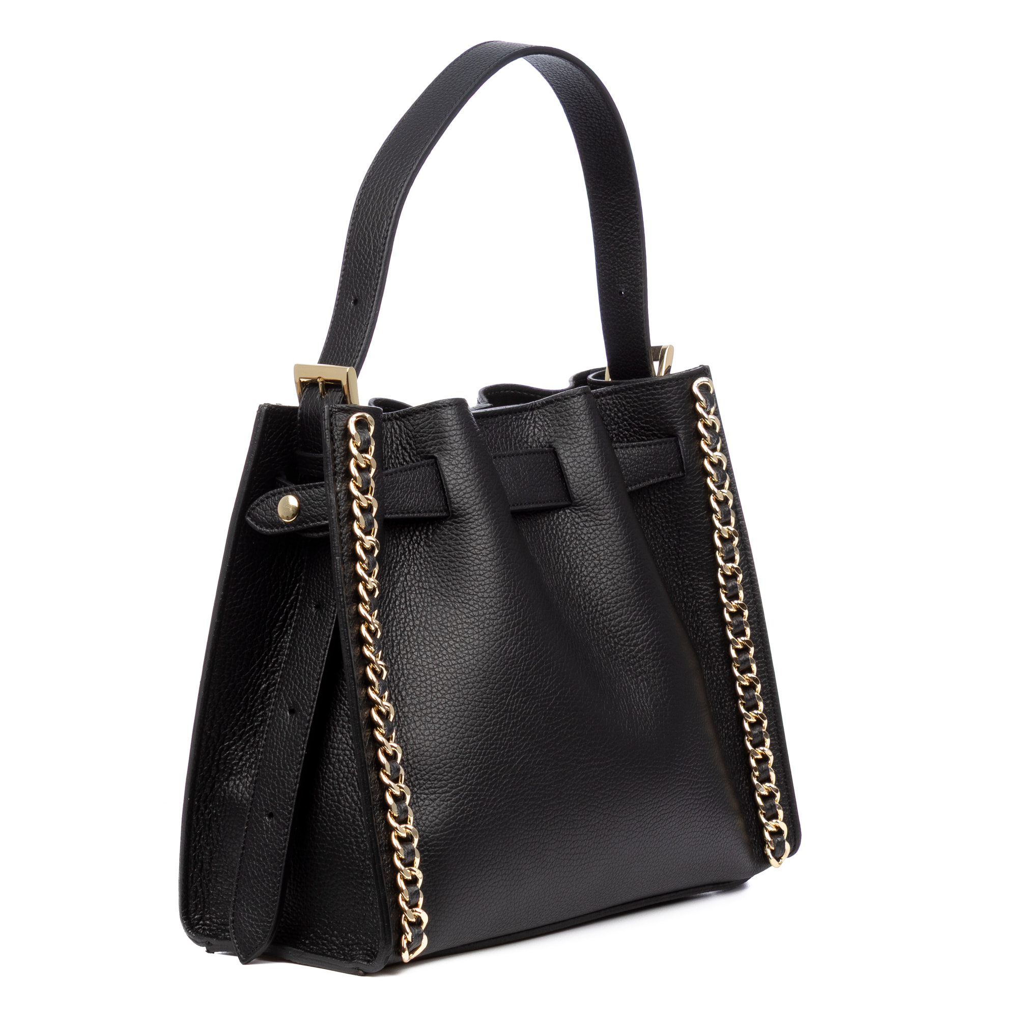 Barano borsa a spalla donna. Pelle autentica Dollaro.